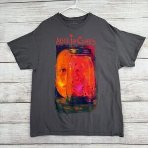 Alice in Chains Jar of Flies Album Cover T-Shirt Mens XL Gray Grunge Alternative